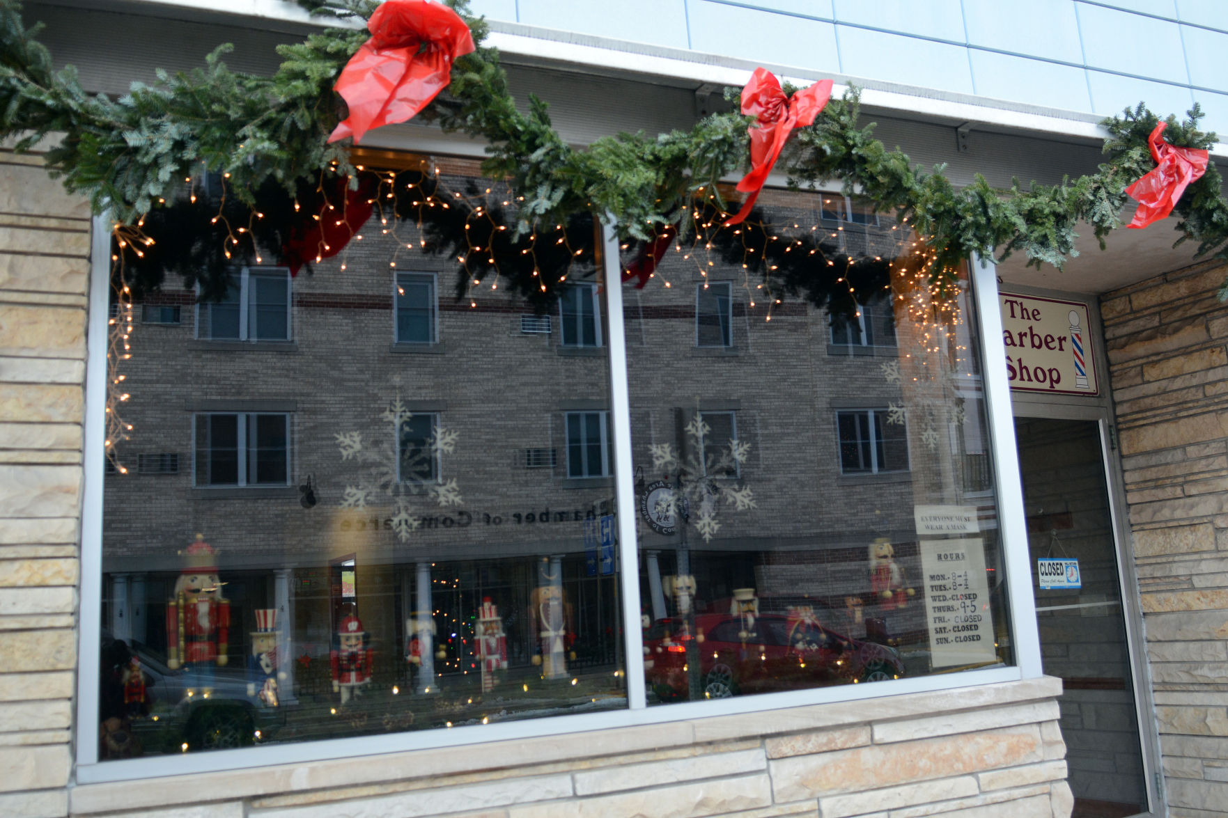 Portage shop windows, Dec. 18, 2020